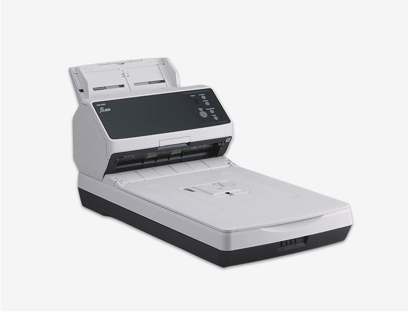 Ricoh fi-8250: Duplex - A4 - ADF 100 + A4 flatbed - 50 ppm - USB 3.2/LAN